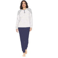 Irge Woman -pigiama Donna In Caldo Cotone 100% Serafino 3 Bottoni Con Inserto In Pizzo  Art. Mi1418