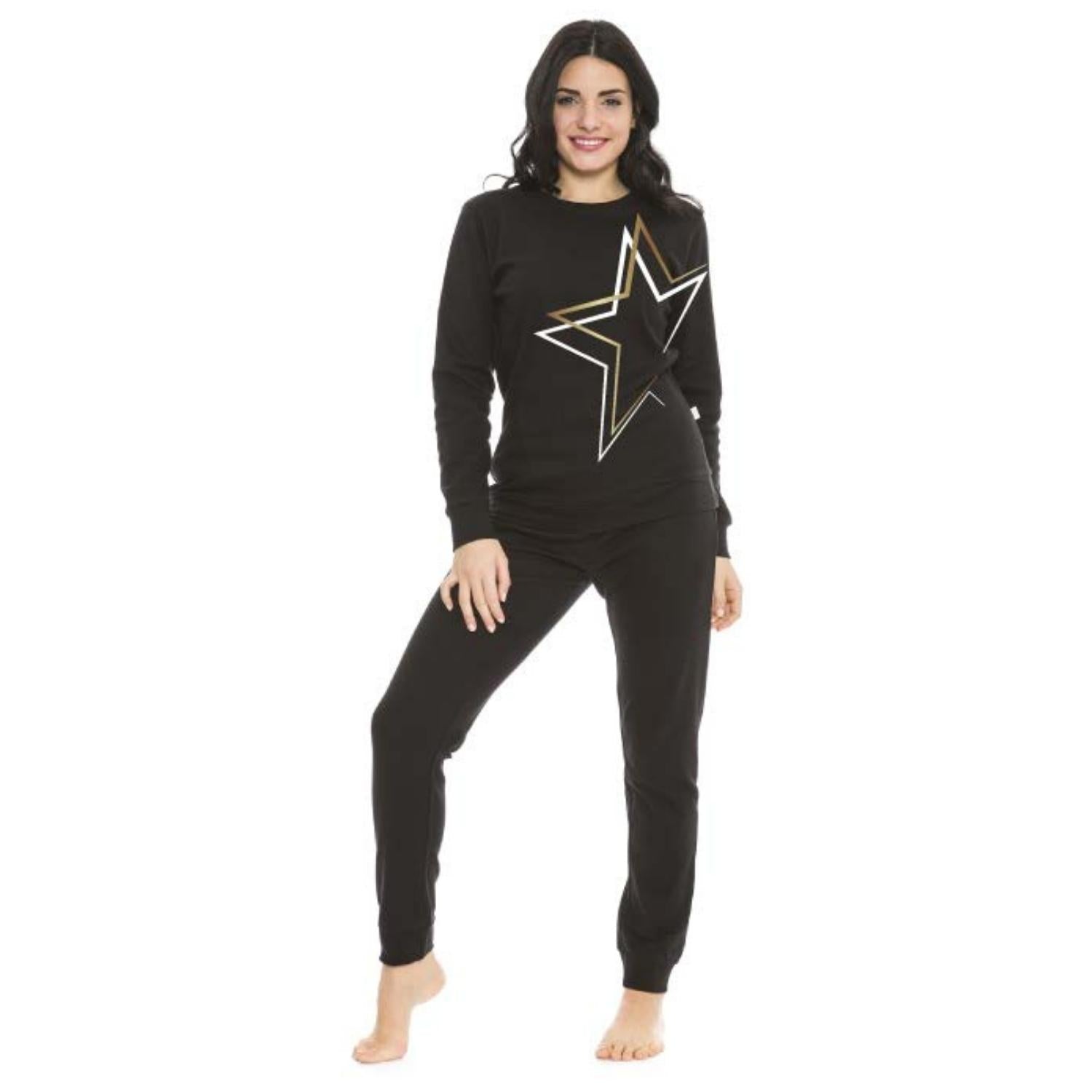 Irge Home Wear Tuta Ragazza Invernale Girocollo In Felpina Di Cotone  Art. Sd155