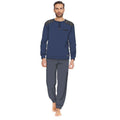Irge Man -pigiama Uomo Caldo Cotone 100% Serafino 3 Bottoni Con Taschino  Art. Mi1366