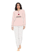 Pigiama Donna In Caldo Cotone Interlock Y&m270 100% Cotone Caldo Art.y&m270