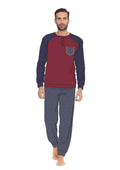 Y&m By Irge - Pigiama Uomo Invernale In Caldo Cotone Interlock Invernale Due Varianti Di Colore Y&m256