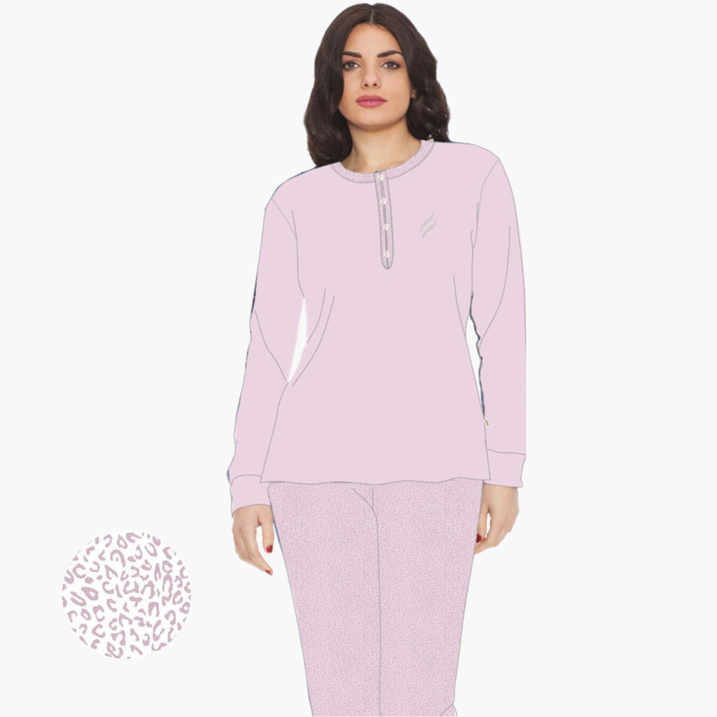 Irge Pigiama Donna In Viscosa Lungo Serafino Inserto In Pizzo  Art. Ir1516