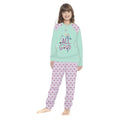 Irge - Pigiama Bimba Cotone Lungo Serafino 3 Bottoni Con Stampa In Puro Cotone  Art. Ik289