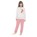 Irge - Pigiama Bimba Cotone Lungo Serafino 3 Bottoni Con Stampa In Puro Cotone  Art. Ik293