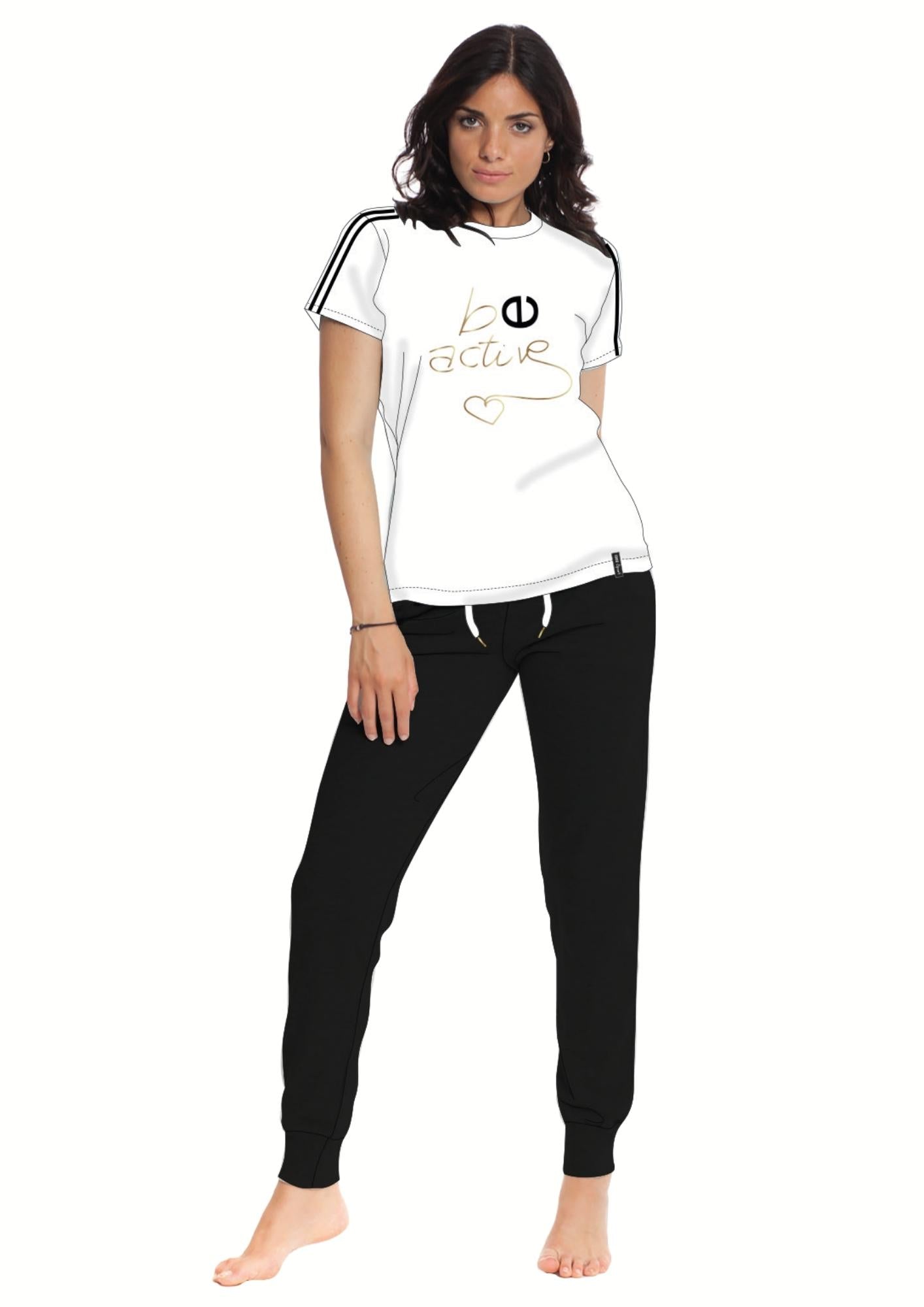 Irge Sport - Tuta Donna Mezza Manica E Pantalone Lungo French Terry   Gcl86