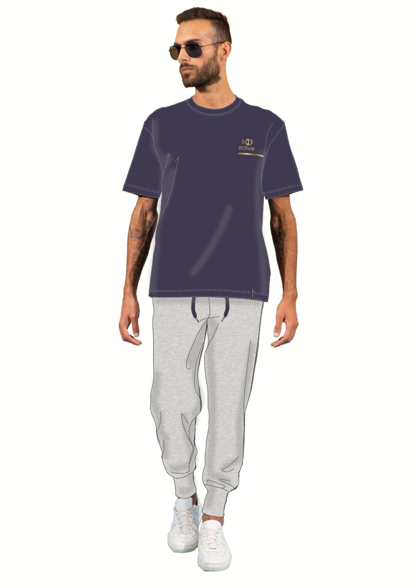 Irge - Tuta Uomo In French Terry Mezza Manica Pantalone Lungo   Gcm73
