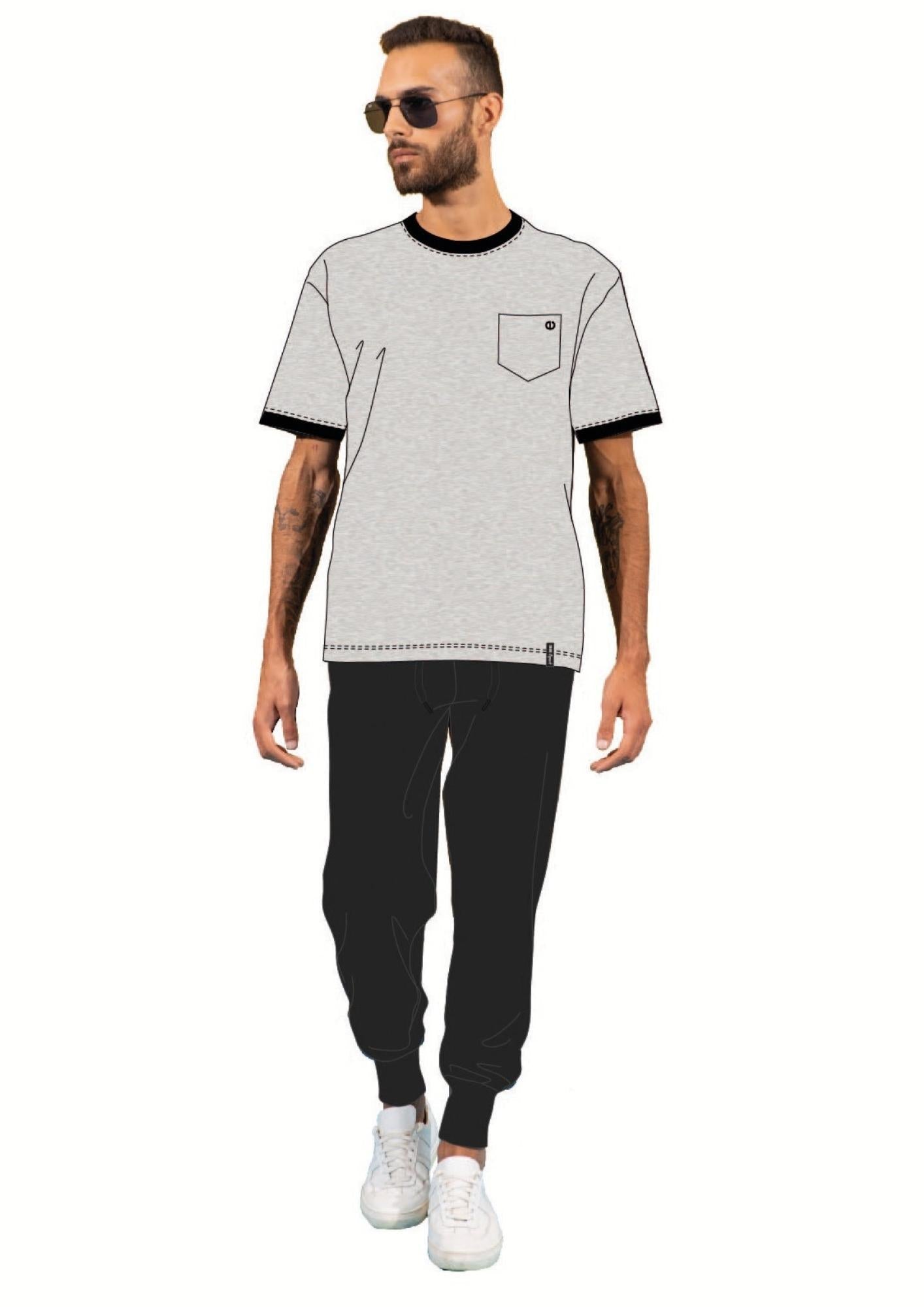Tuta Uomo In French Terry Mezza Manica Pantalone Lungo Art. Gcm79