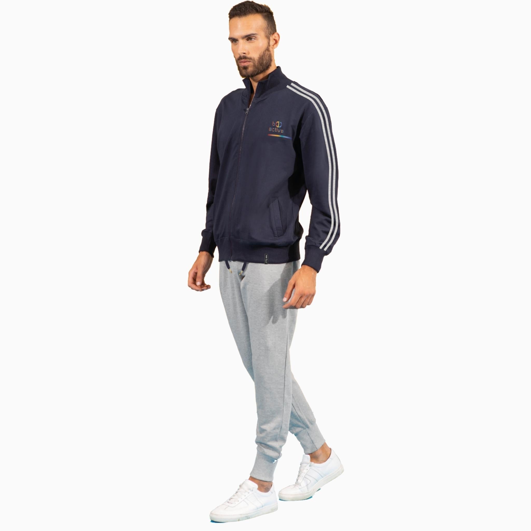 Irge - Tuta Uomo Zip Intera French Terry   Gcm83