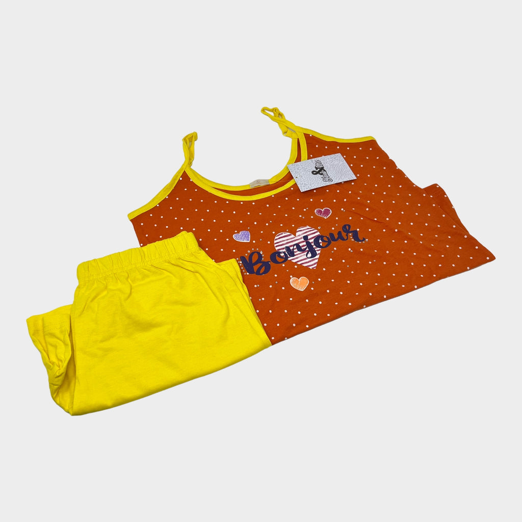 Y&m - Pigiama Donna Cotone Estico 100% Jersey Art. Y&m348