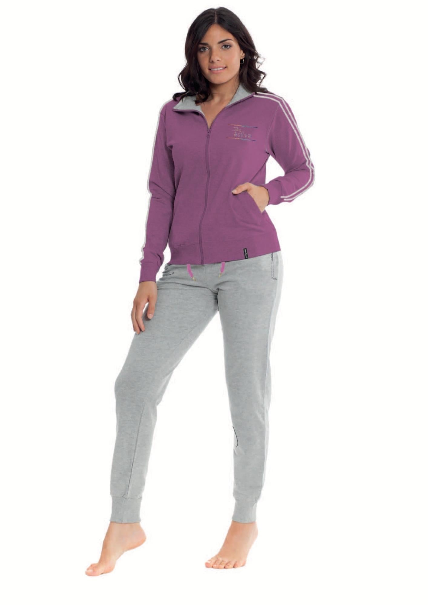 Irge - Tuta Donna In French Terry Zip Intera   Gcl89