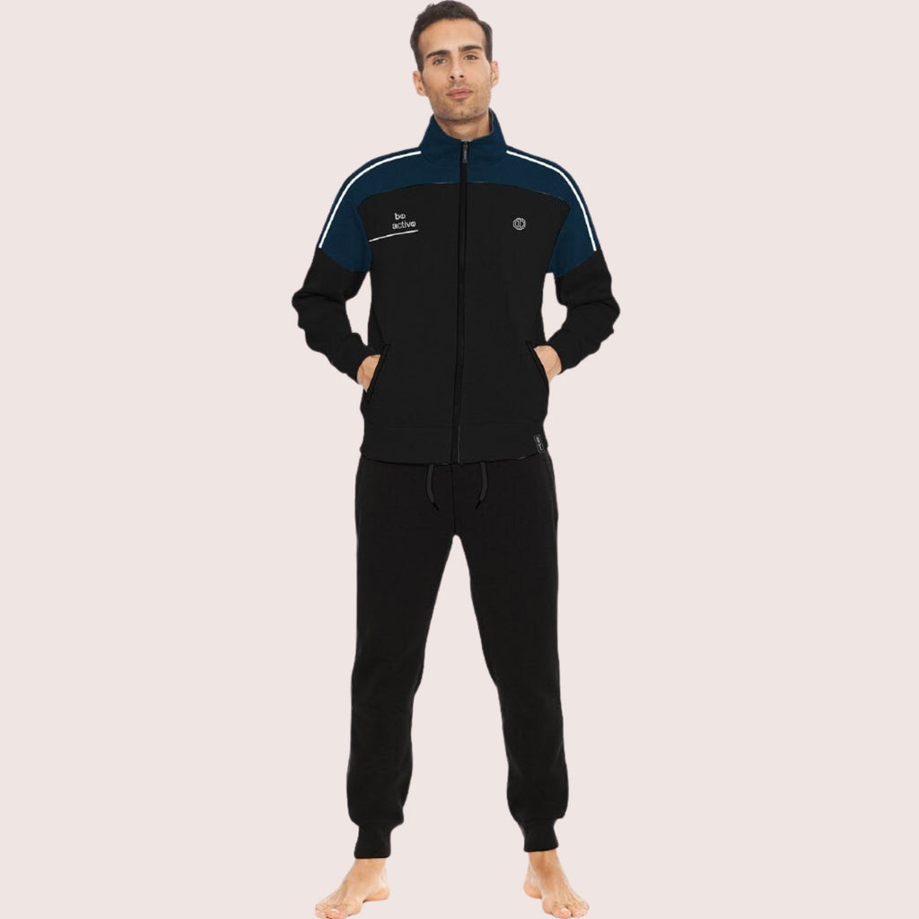 Irge Sport Tuta Uomo Calibrata In Felpa Aperta Avanti Pantalone Con Tasche E Coulisse  Art. Gcmc08