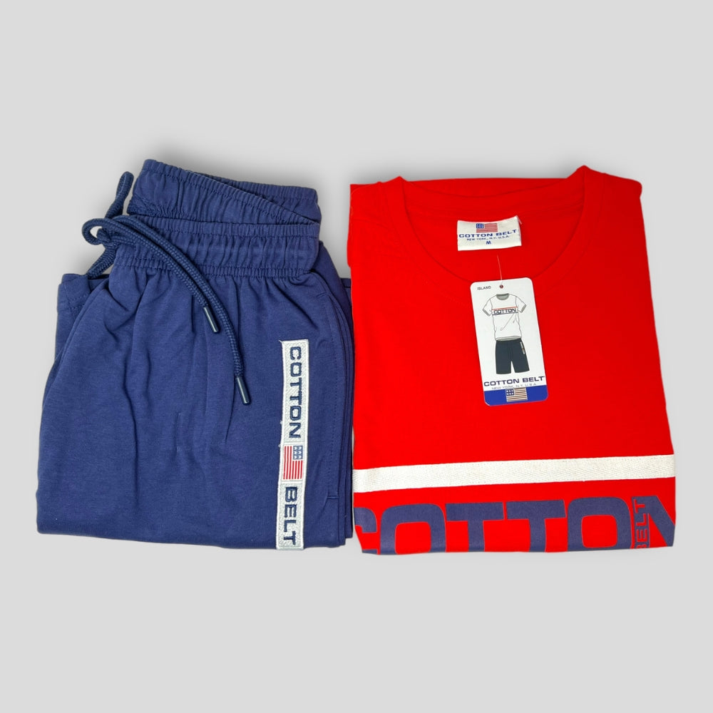 Cotton Belt Completo Fuoriacqua Uomo Corto Short Con Tasche In Cotone  Art. Island