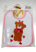 Roby Baby - 6 Pezzi Bavetta Media Spugna 100% Cotone Chiusura/elastico Stampata Femminuccia Art. B6486