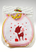 Roby - 6 Bavette Piccole Spugna Retro Pvc Chiusura/elastico Stampata Femminuccia Art. B6604