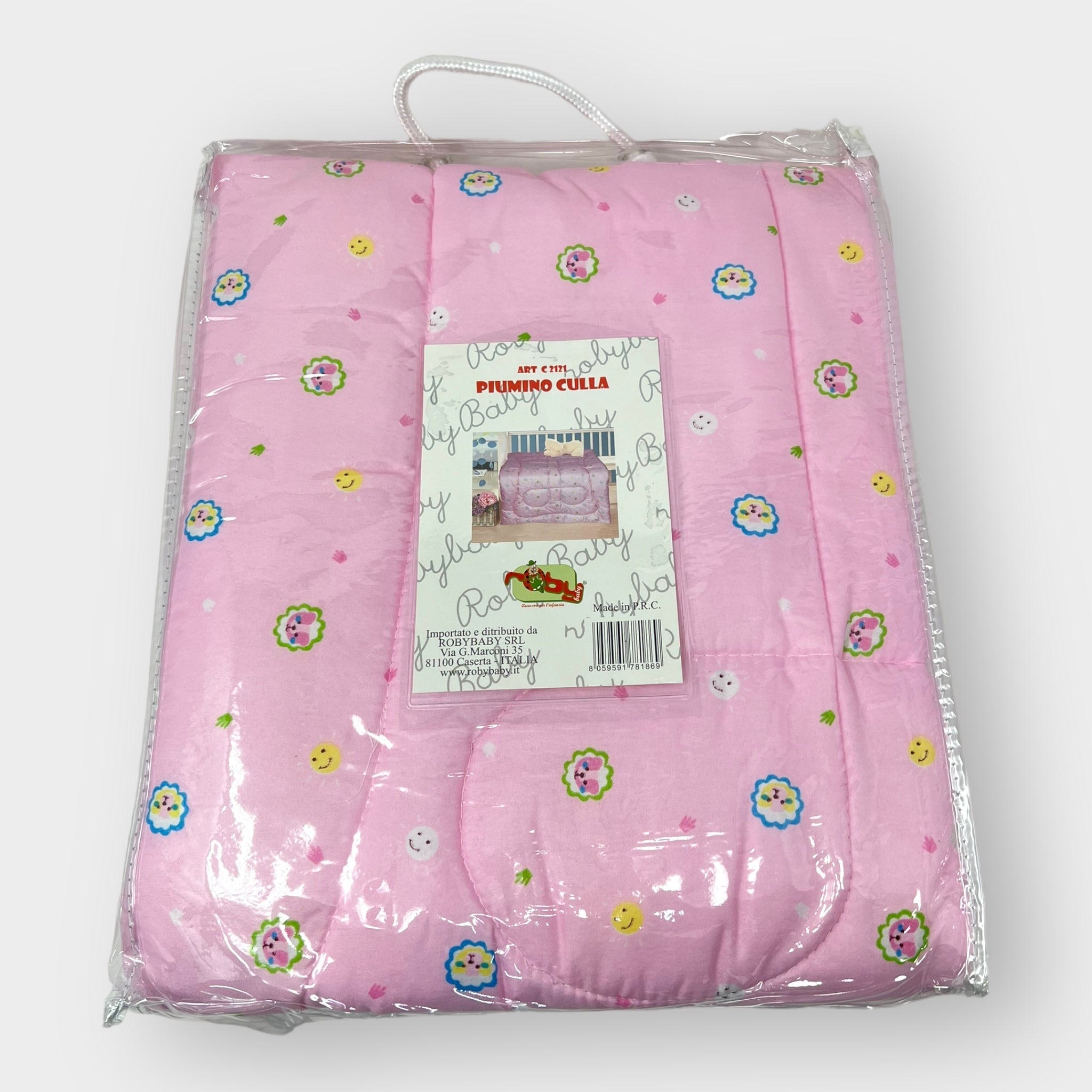 Roby Piumino Carrozzina Stampato In Cotone 100% Femminuccia Art. C2121