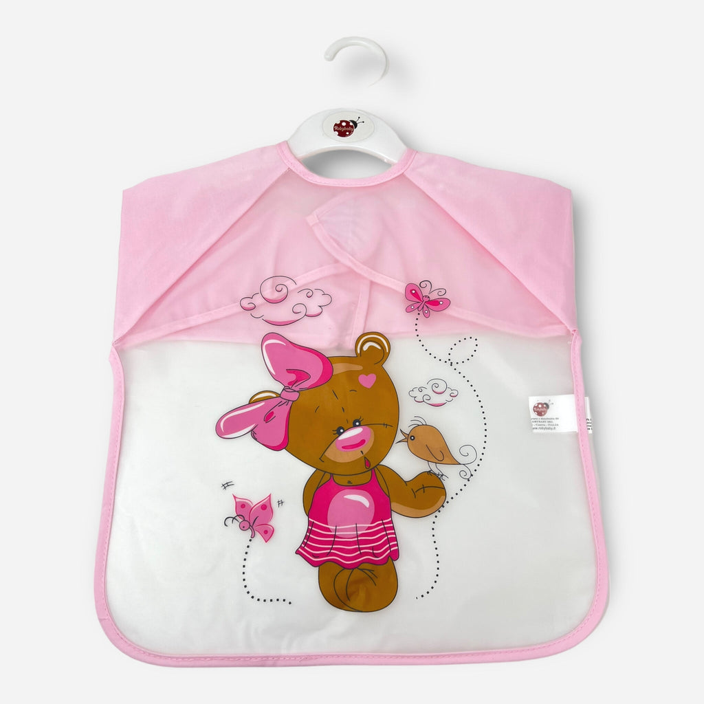 Roby Bavetta Grembiulino Salvamacchia In Pvc Con Maniche Femminuccia Stampato Art. B5149