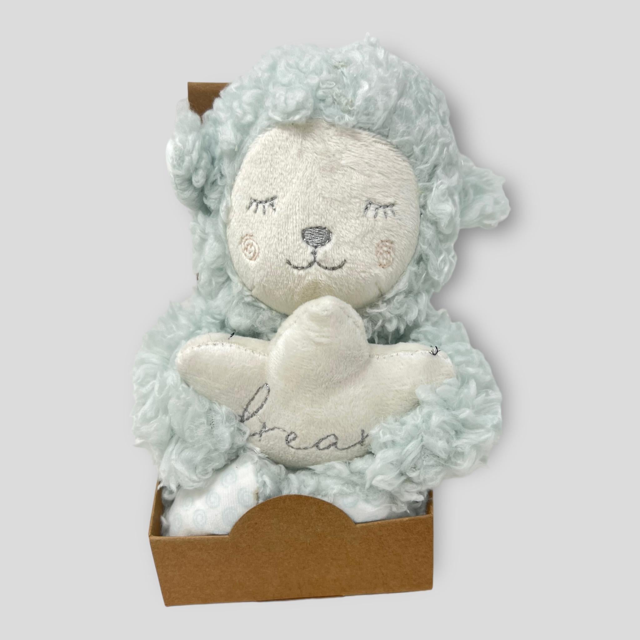 Roby Pupazzo Peluche Neonato Colori Rosa Cielo Art. C2127