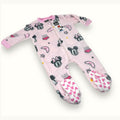 Disney - Pigiamone Intero Baby Femminuccia Con Zip In Soffice Coral Stampato  Art. Wl2045