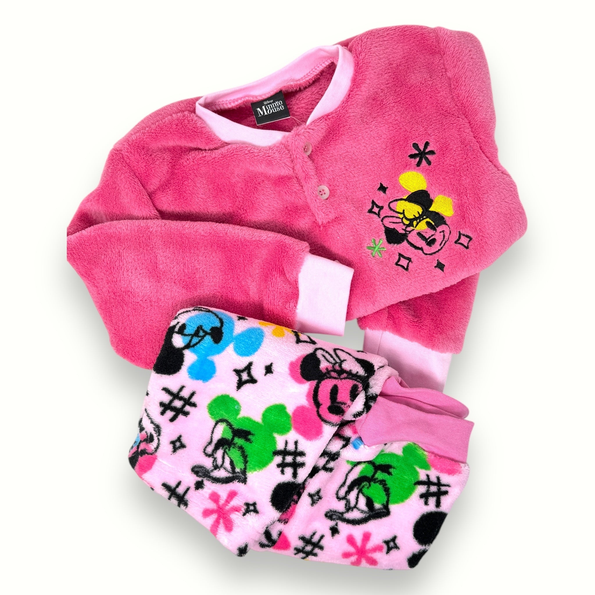 Disney - Pigiama Bimba Disney Femminuccia In Soffice Coral Stampa Minnie  Art. Wi4246