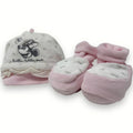 Disney - Completo Ciniglia Femminuccia Cappello + Scarpette Stampato  Wh0808