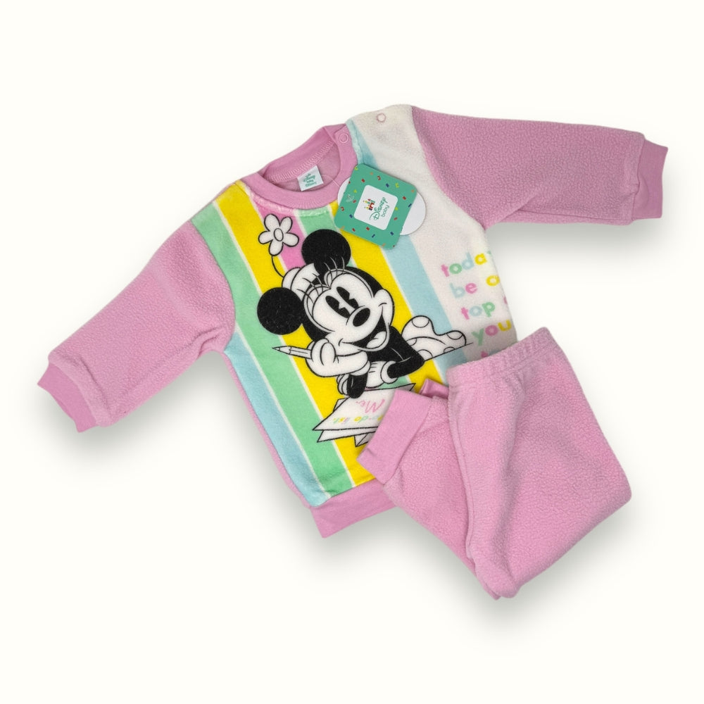 Disney - Pigiama Baby Disney Femminuccia In Morbido Pile Stampa Minnie  Art. Wi4239