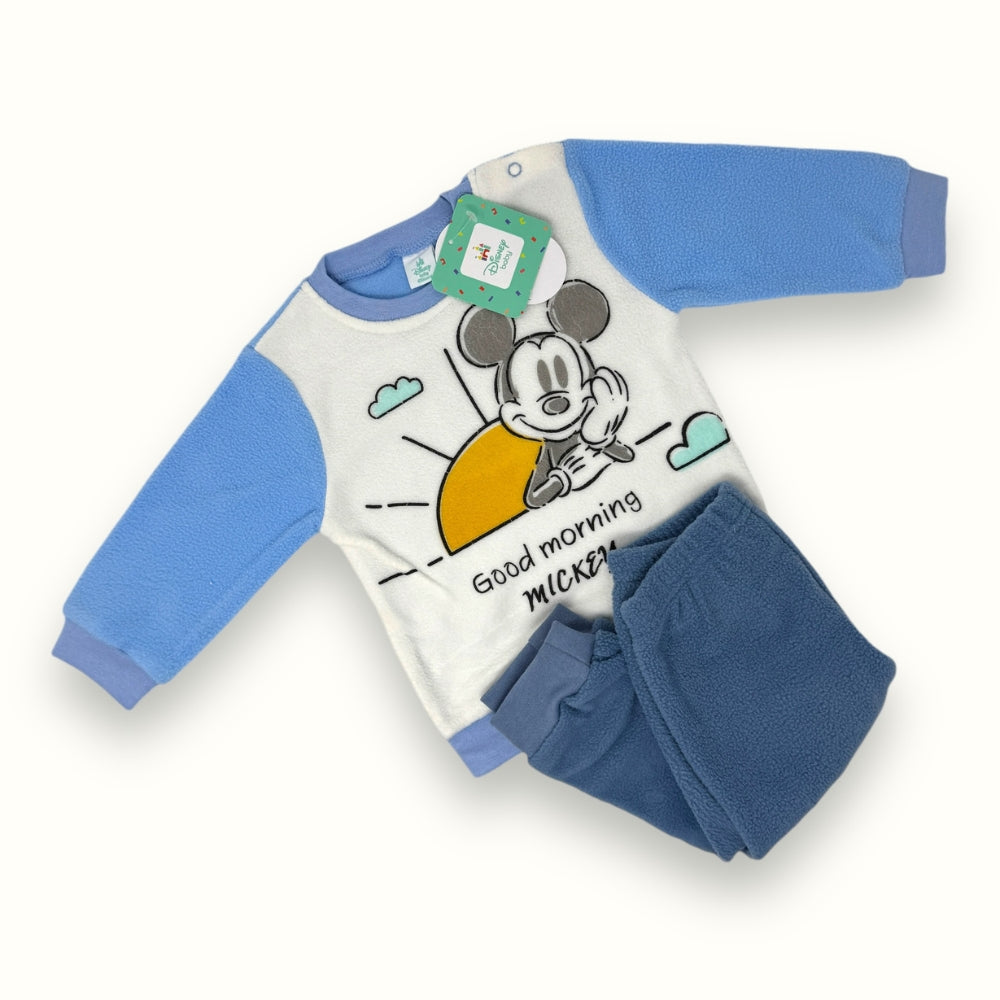 Disney - Pigiama Baby Disney Maschietto In Morbido Pile Stampa Mickey Mouse  Art. Wi4240