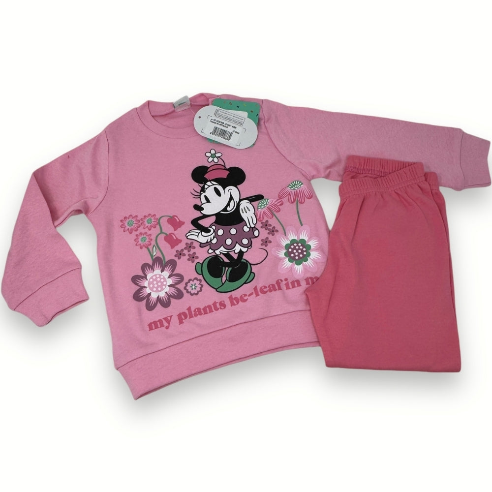 Disney - Pigiama Neonato Baby Femminuccia In Caldo Cotone 100% Stampa Minnie  Art. Wi4229