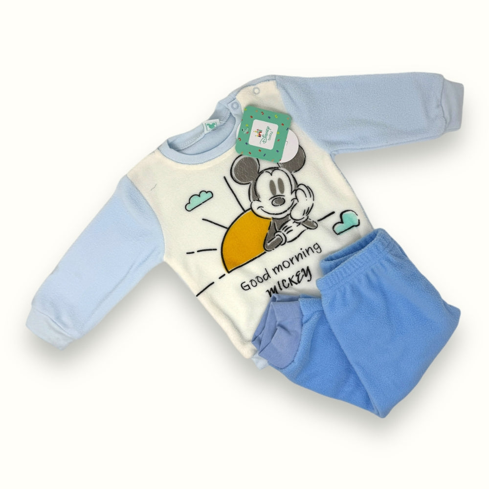 Disney - Pigiama Baby Disney Maschietto In Morbido Pile Stampa Mickey Mouse  Art. Wi4240