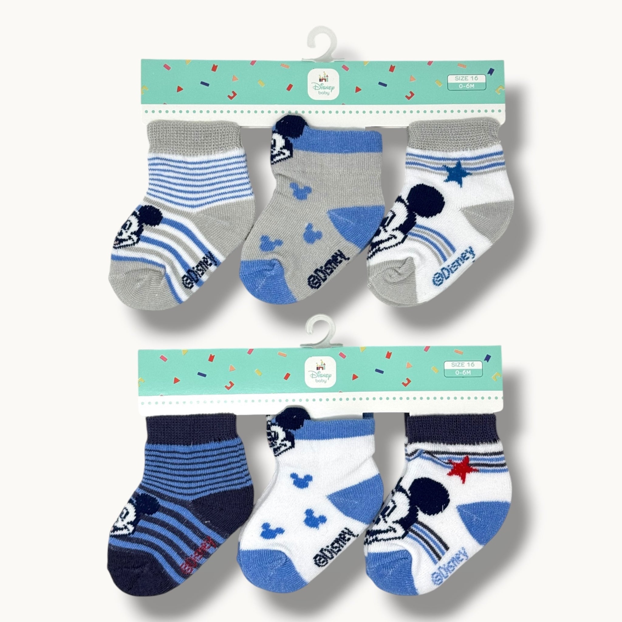 Ellepi Baby Disney Confezione 3 Paia Calzini Maschieto Prima Nascita In Cotone Fantasy Art. W22032