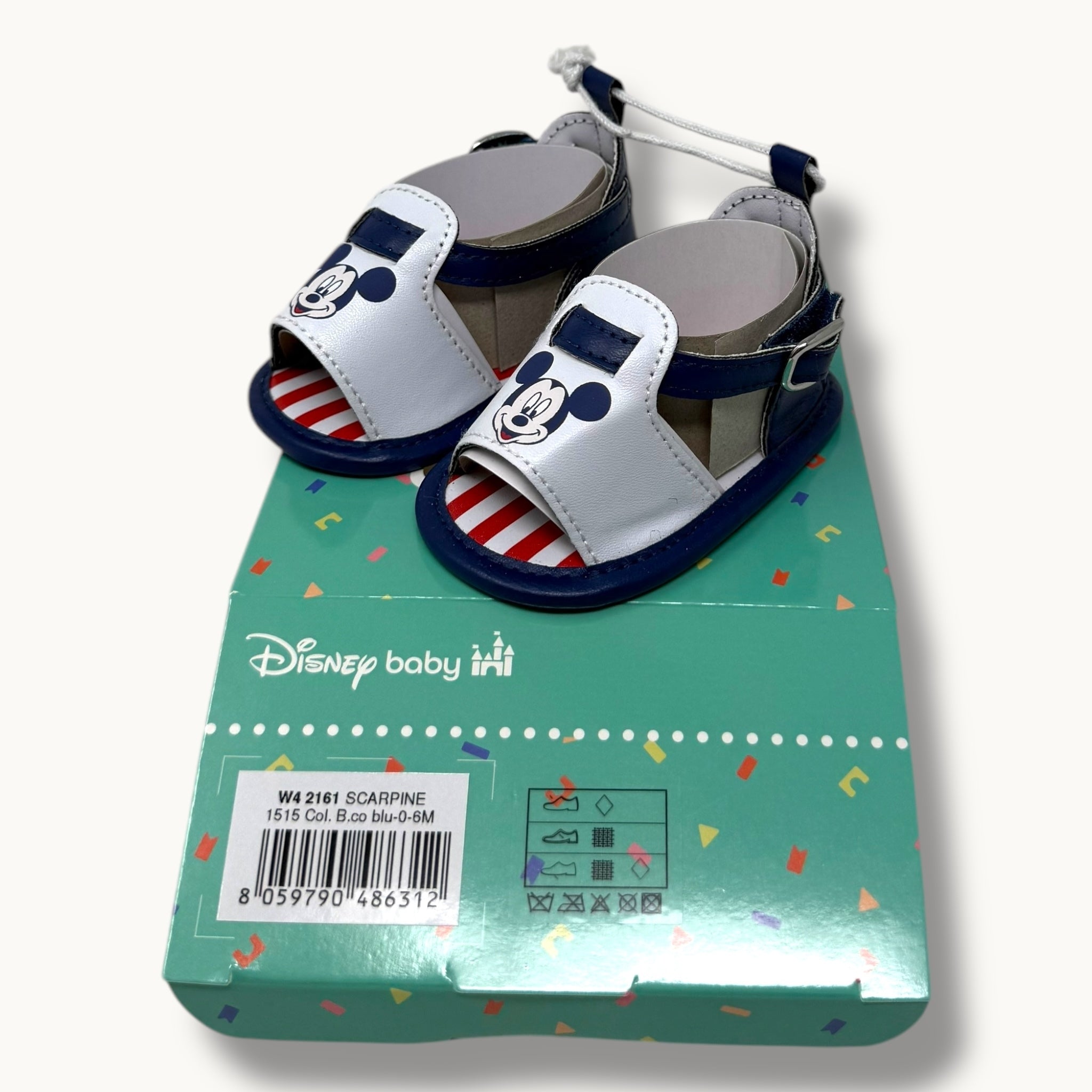 Disney - Sandaletto Aperto Maschietto In Cotone 0/18 Mesi Art. W42161