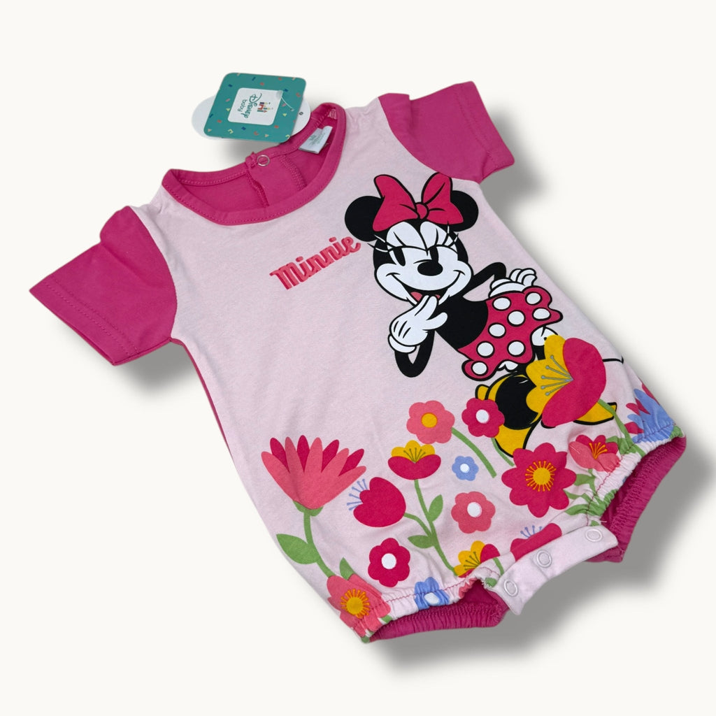 Ellepi Disney Pagliaccetto Jersey Corto In Cotone 100% Stampa Disney (minnie Mouse) Art. Wg8140