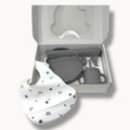 Ellepi Idea Regalo  Set Pappa 6 Pezzi (bavetta+tovaglietta+piatto+posate+borraccia ) In 100% Silic.  Art. Cr1013