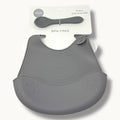 Ellepi Idea Regalo  Set Pappa 2 Pezzi (bavetta+cucchiaio ) In 100% Silicone Art. Cr1012