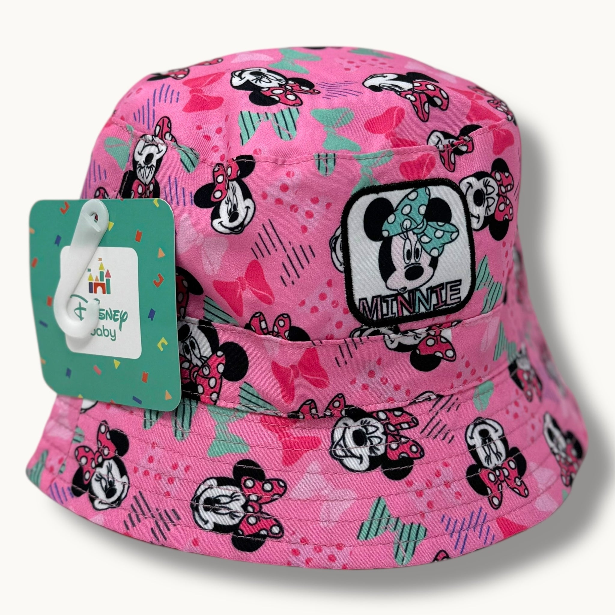 Ellepi Disney Cappello Mod. Pescatore Neonata In Puro Cotone Con Personaggi Disney Art. Wh0815