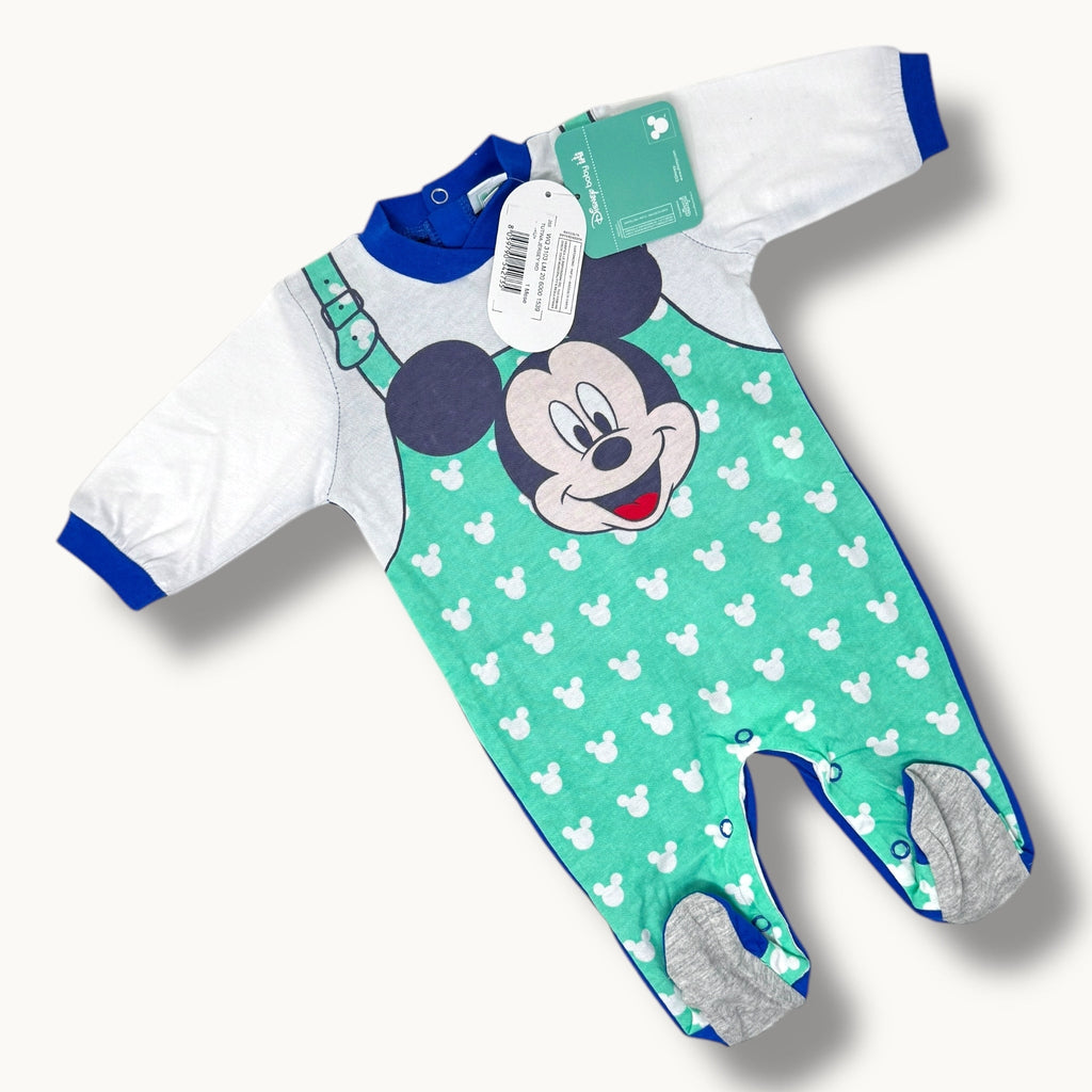 Disney - Tutina In Cotone Lunga 100% Stampa Disney Mickey Mouse Art. Wq3103