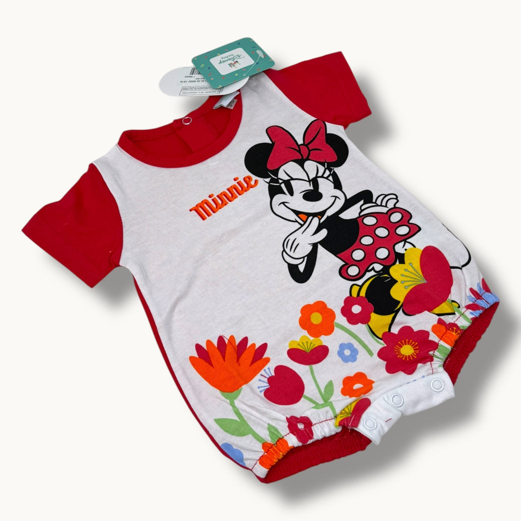 Ellepi Disney Pagliaccetto Jersey Corto In Cotone 100% Stampa Disney (minnie Mouse) Art. Wg8140