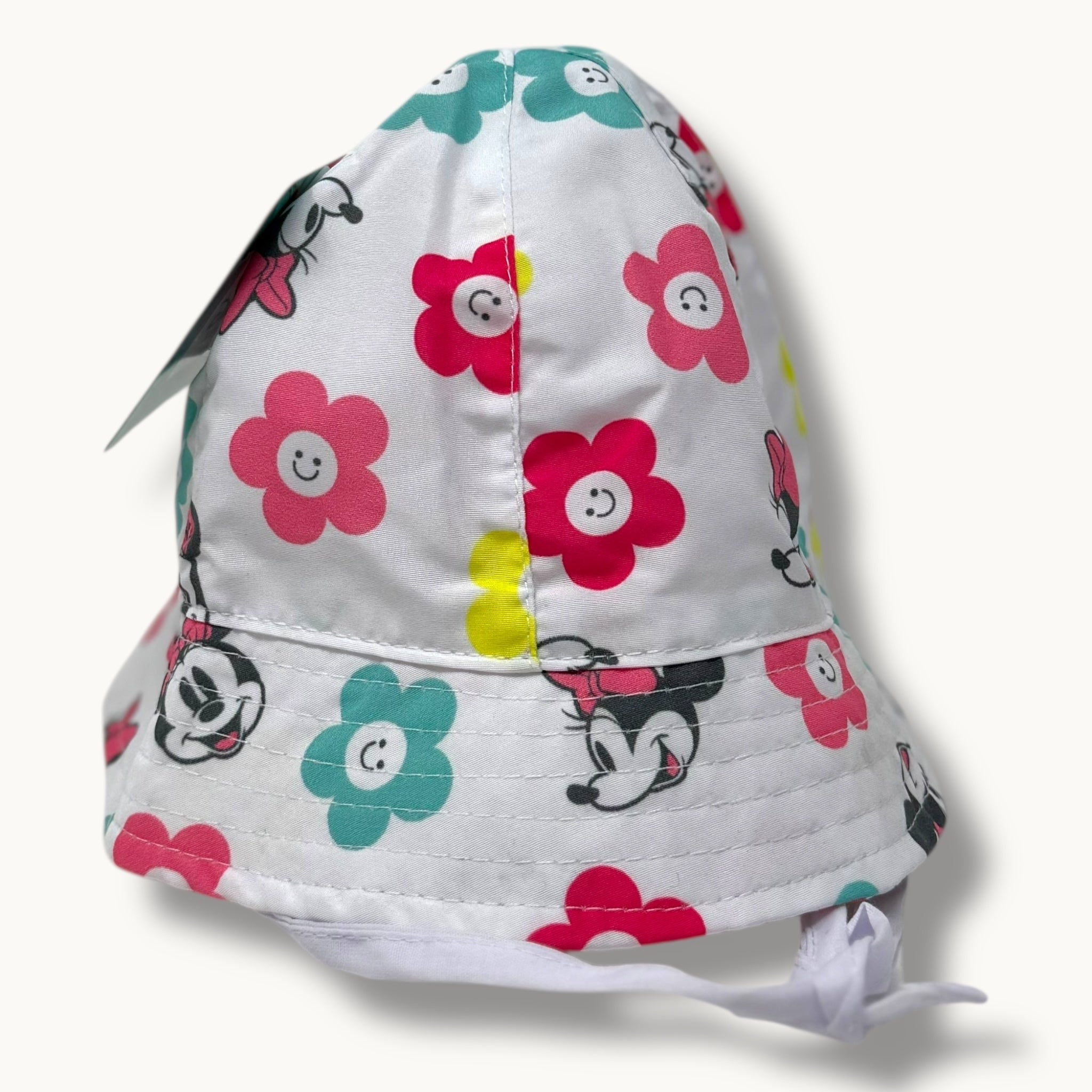 Ellepi Disney Cappello Mod. Pescatore Neonata In Puro Cotone Con Personaggi Disney Art. Wh0814