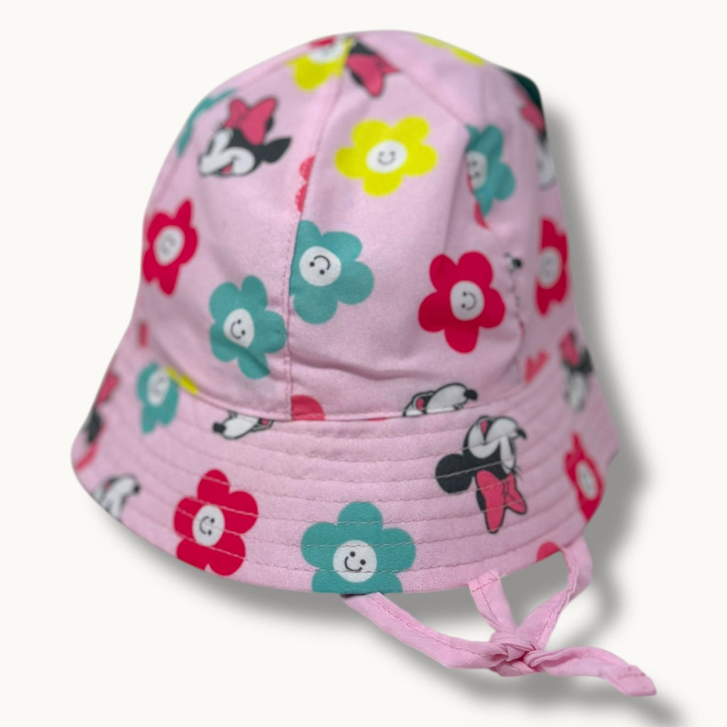 Ellepi Disney Cappello Mod. Pescatore Neonata In Puro Cotone Con Personaggi Disney Art. Wh0814