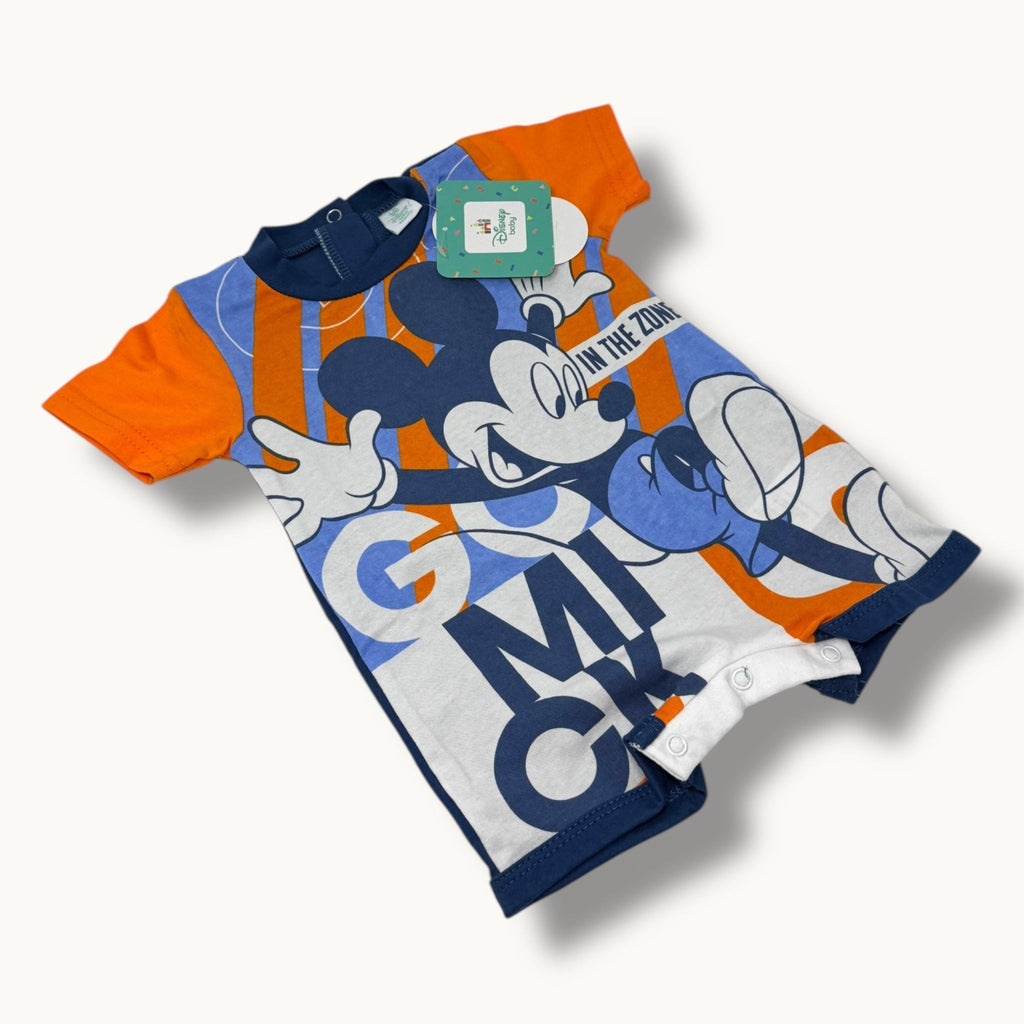 Ellepi Disney  Pagliaccetto Jersey Corto In Cotone 100% Stampa Disney (micky Mouse) Art. Wg8144