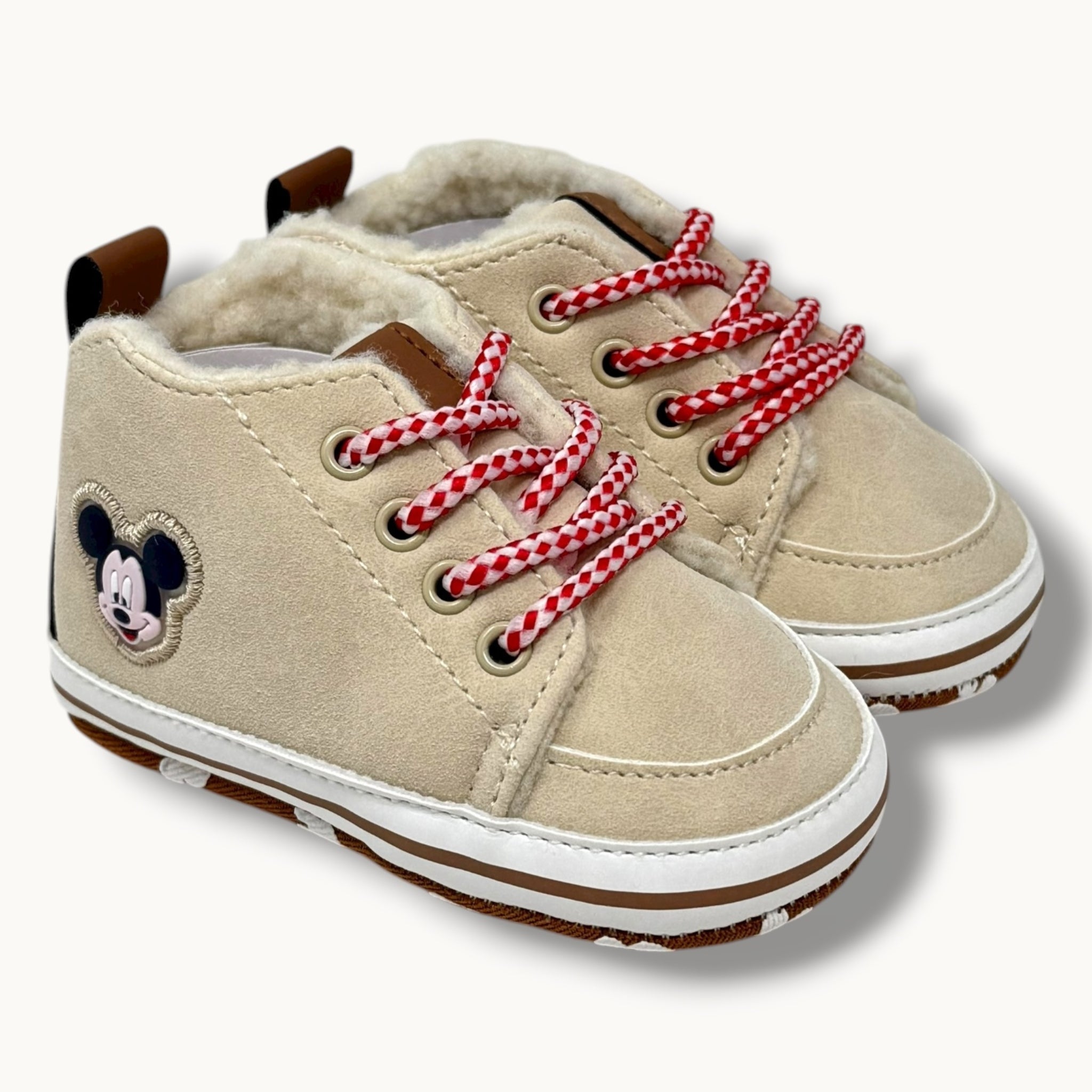 Ellepi Baby Disney Scarpina Baby Maschietto Con Pellicciotto Chiusura A Strappo Art. W42182