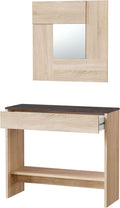 Mobile Ingresso con Cassetto e Specchio Oxys Rovere e Ossido