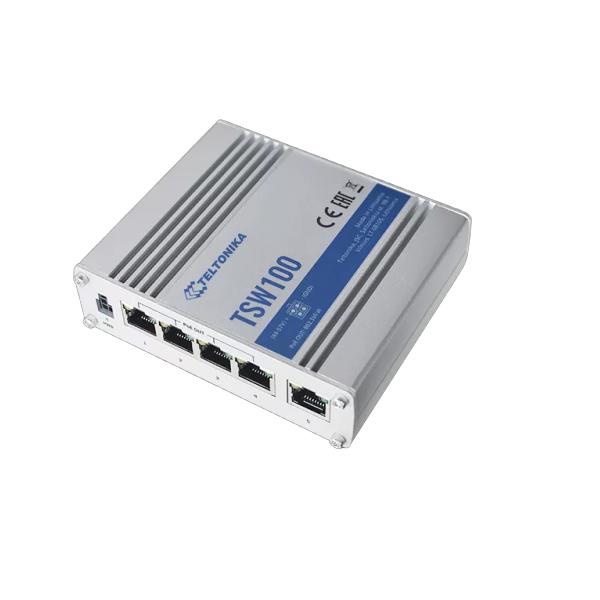 Teltonika - TSW100 - Switch industriale unmanaged PoE + [TSW100010000]