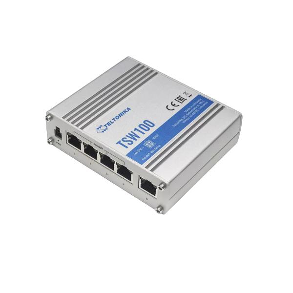 Teltonika - TSW100 - Switch industriale unmanaged PoE + [TSW100010000]