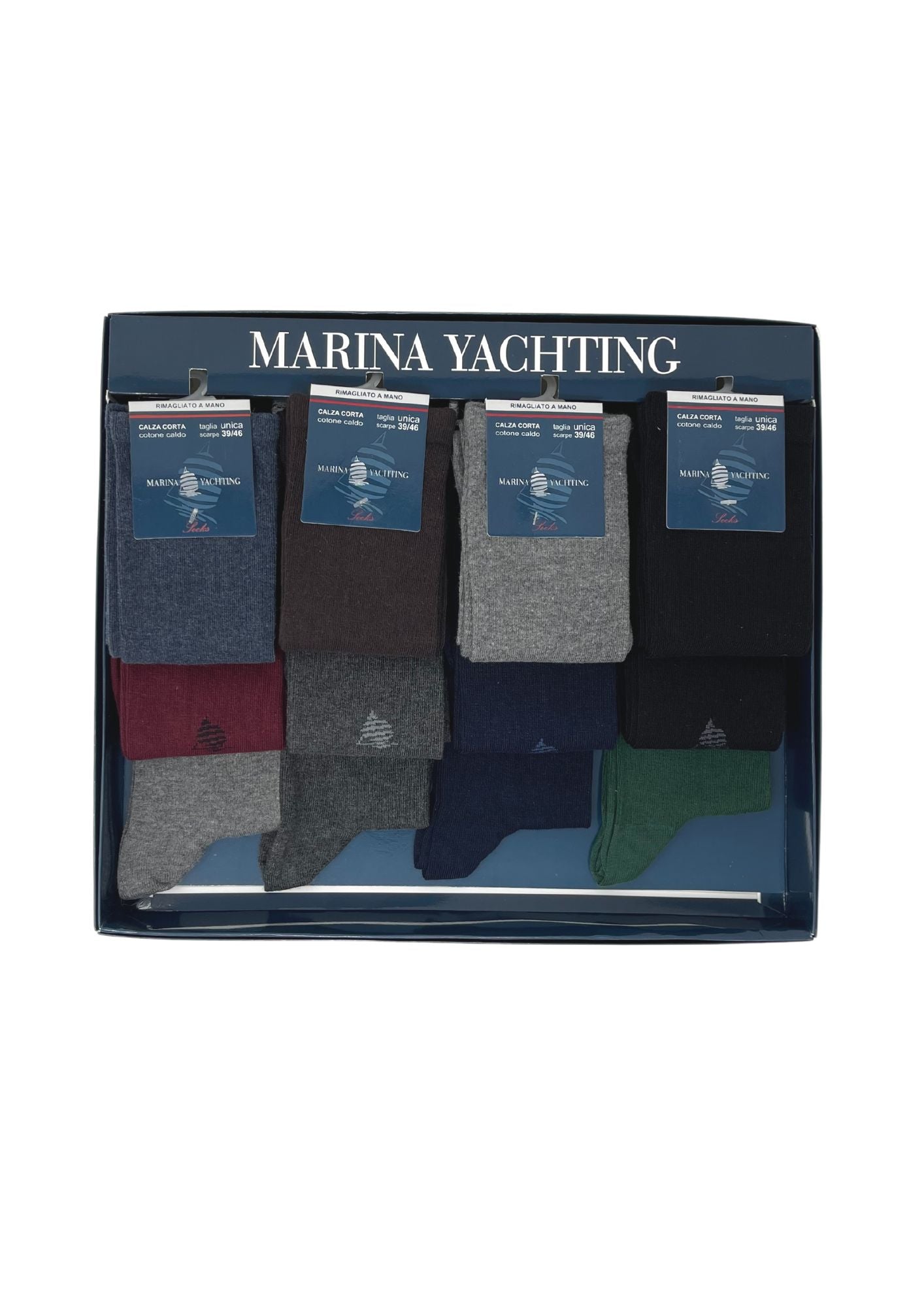 Marina Yachting Conf.12 Paia Calza Uomo Corta (senza Elastico) In Caldo Cotone 100%  Ma30212