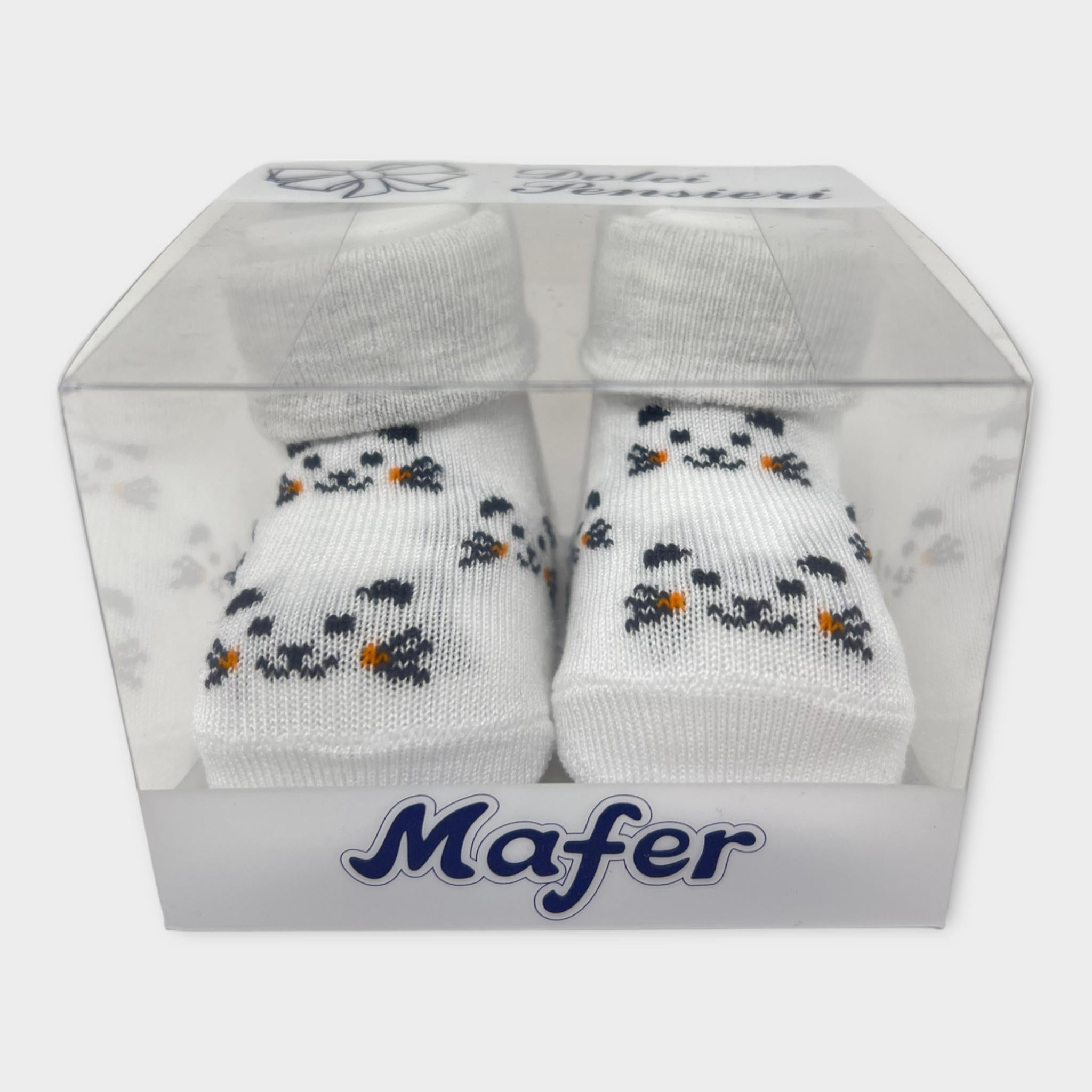 Mafer Scarpina Neonata In Puro Cotone Maschietto-femminuccia Art. Wsc6523