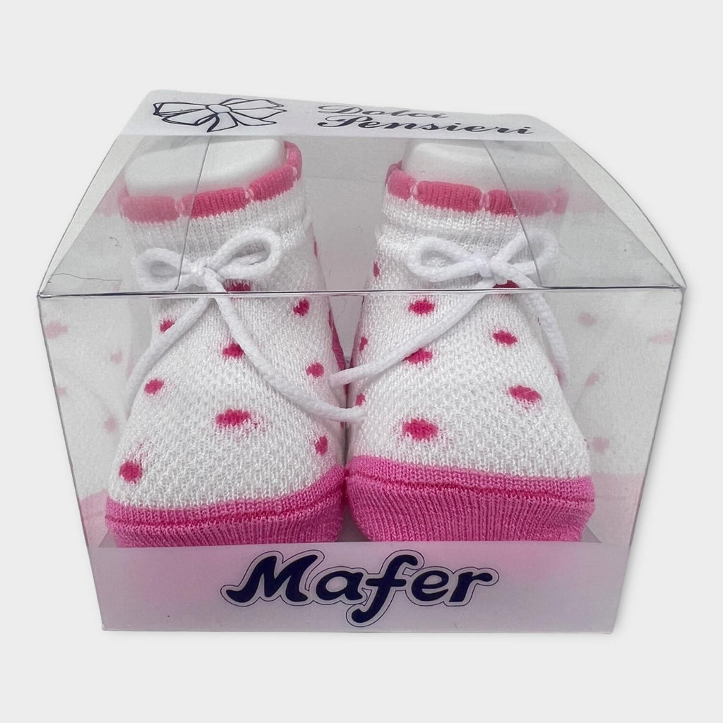 Mafer Scarpina Neonata In Puro Cotone Femminuccia  Art. Wsc7166