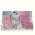 Mafer Baby - Set 3paia Calzino Baby Femminuccia Primi Giorni In Cotone Fantasy  Art. Wpg7423