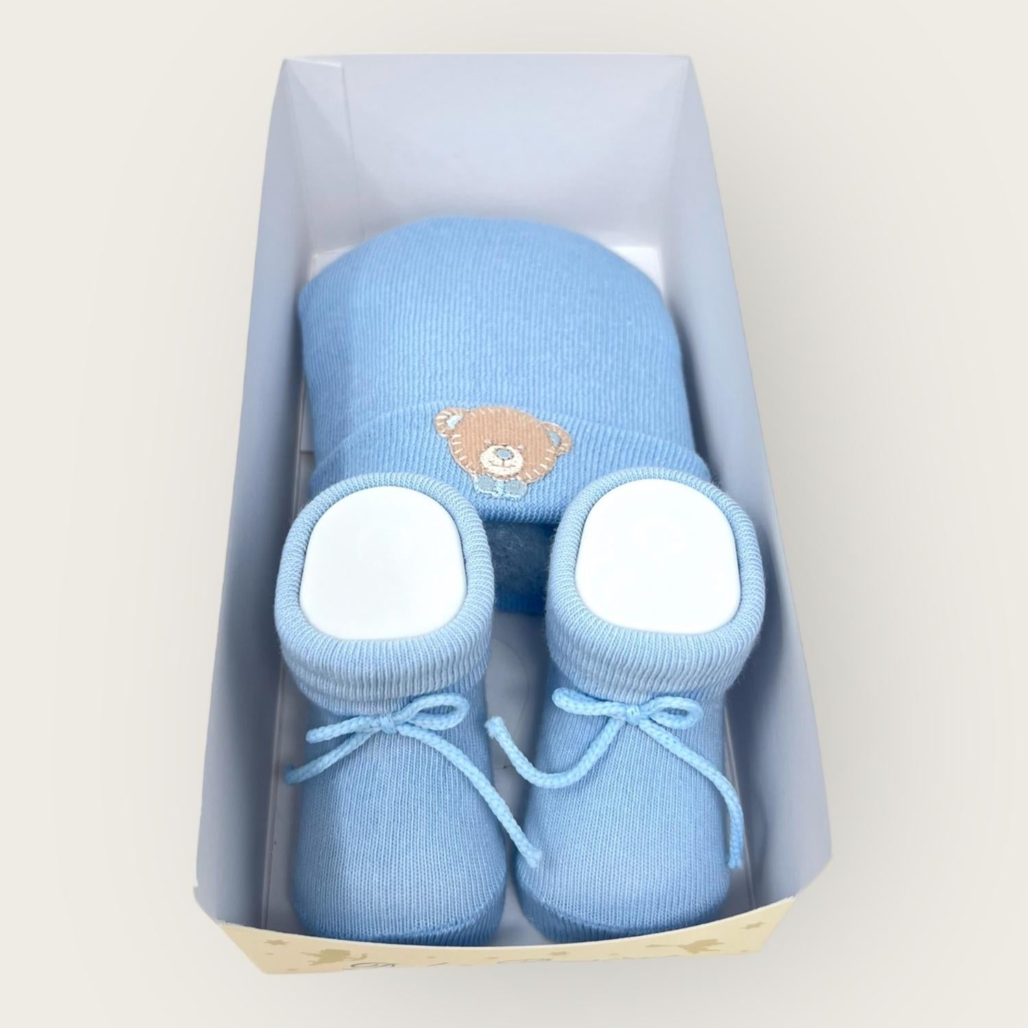 Mafer Baby Set 2 Pezzi Cappello + Calzino Con Applicazione In Cotone  Art.wse7519