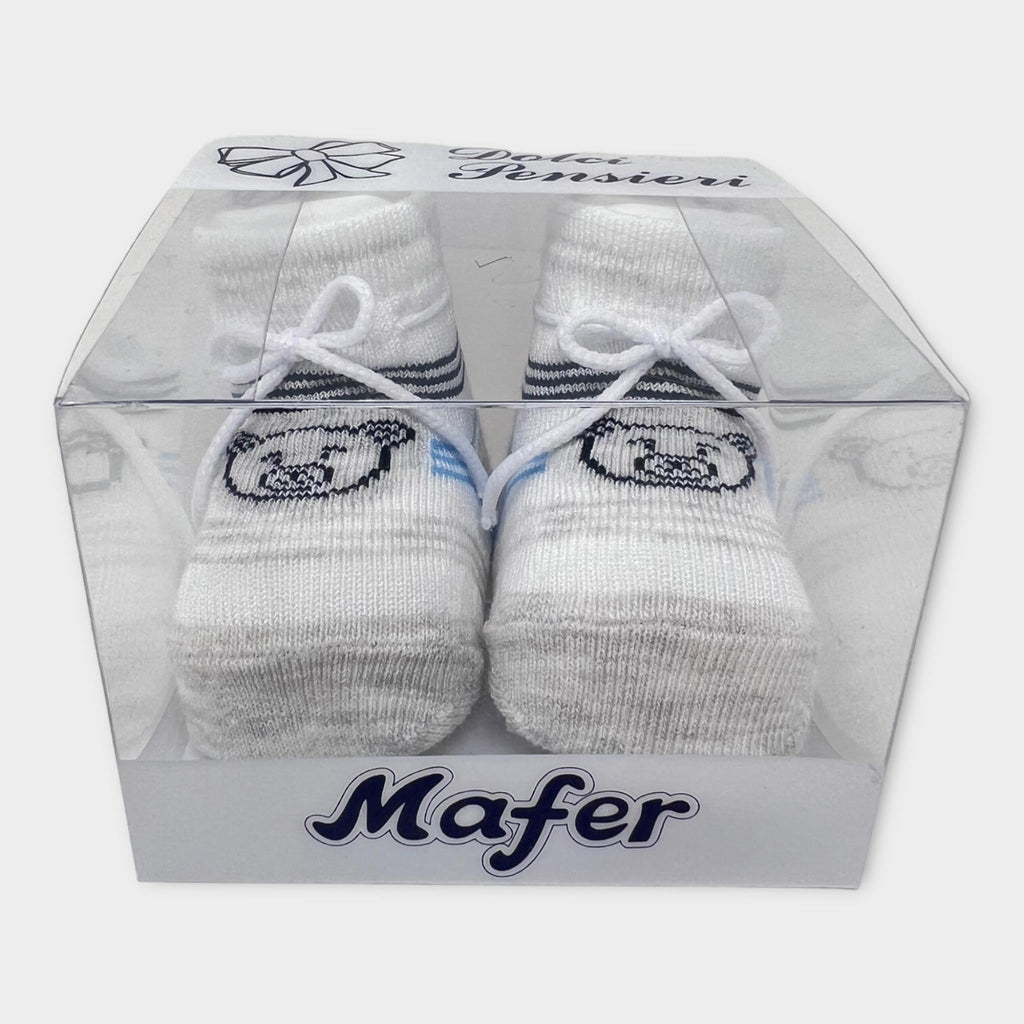 Mafer Scarpina Neonata In Puro Cotone Maschietto Wsc7747