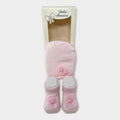 Mafer Set Cappello+scarpina In Cotone Con Applicazione Tinta Unita Art. Wse7789